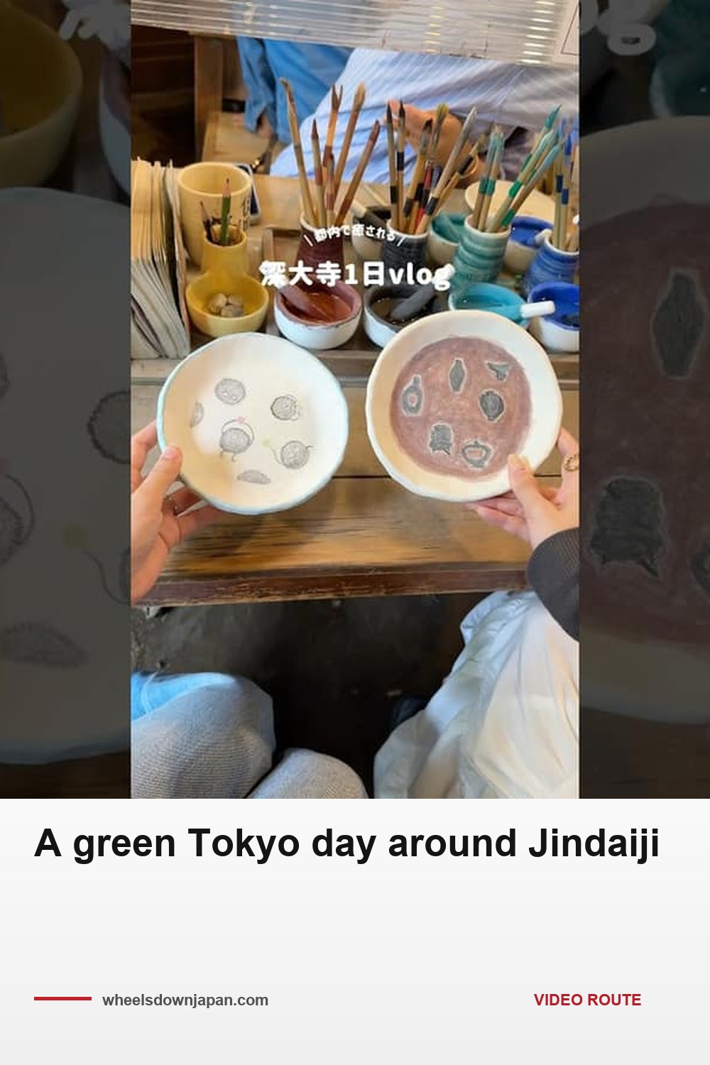 Pinterest pin: A green Tokyo day around Jindaiji