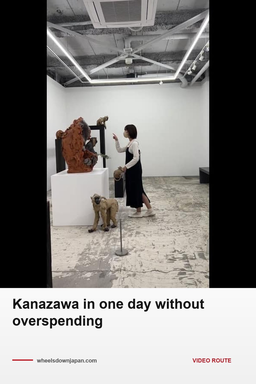 Pinterest pin: Central Kanazawa on foot: when the bus ticket is worth it