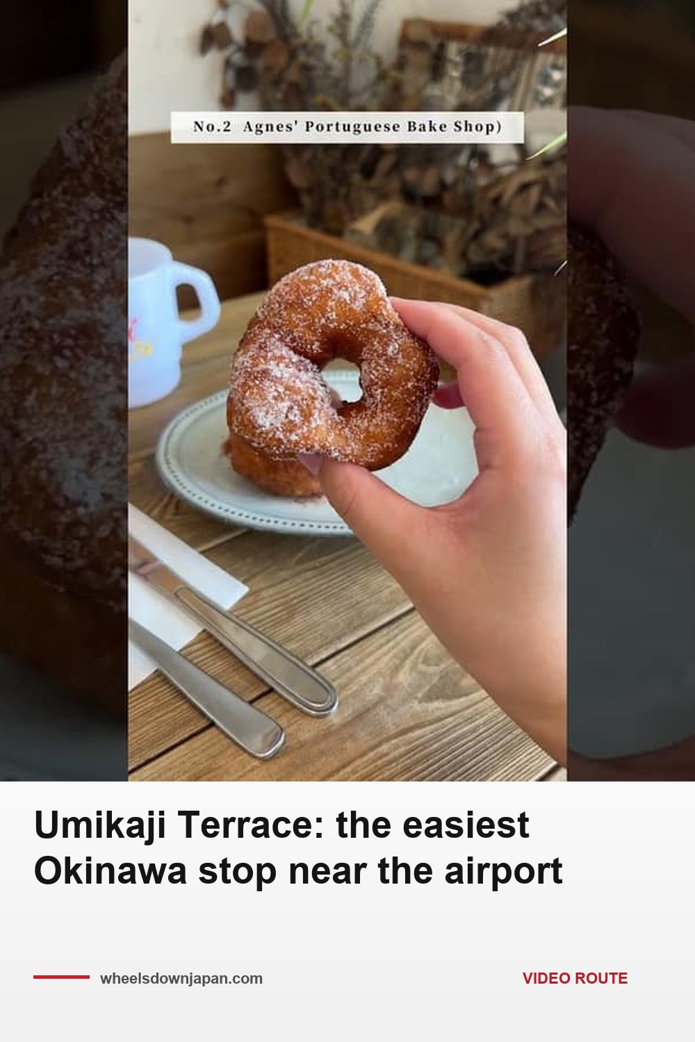 Pinterest pin: Umikaji Terrace: the easiest Okinawa stop near the airport